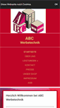 Mobile Screenshot of abcwerbung.de